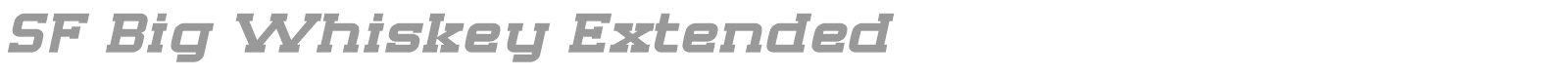 SF Big Whiskey font preview